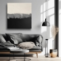 Abstrakte Kunst beige schwarz - Z 25