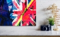 Bild 5 von Motiv David Bowie the Duke Flag blau by Felix von Altersheim