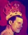 Bild 1 von Motiv Freddie Mercury the King Part 01  by Felix von Altersheim  / (Größe) 80 cm x 100 cm 2 cm Leinwand gespiegelt