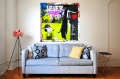 Bild 3 von Never give up - Motiv Snoopy- Banksy Hommage by Felix von Altersheim  / (Größe) 40 cm x 40 cm 2 cm Leinwand gespiegelt