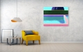 Bild 2 von Motiv Swimming Pool Bauhaus 03 by Felix von Altersheim  / (Größe) 200 cm x 140 cm 5 mm Acrylglas XT weiss/kaschiert 100 % inkl. Halterungen beigelegt