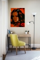 Bild 4 von Motiv Romy Schneider Vintage Orange by Felix von Altersheim  / (Größe) 40 cm x 50 cm 5 mm Acrylglas XT weiss/kaschiert 100 % inkl. Halterungen beigelegt