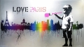 Bild 1 von Hommage Banksy - Skyline -  I Love Paris