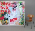 Bild 5 von Motiv Mickey Follow your Dreams Felix von Altersheim  / (Größe) 80 cm x 80 cm 5 mm Acrylglas XT weiss/kaschiert 100 % inkl. Halterungen beigelegt