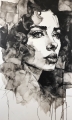 Bild 1 von XXL Leinwände bis 100 cm x 160 cm Female Aquarelle Druck 02  -  by Team W 32