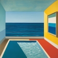 Bild 1 von Meer Pool Ausblick Farbfeldmalerei - Art Deco Feb 07 by Team W 32  / (Größe) 120 cm x 120 cm Gallery Print/Acrylglas/Alu Dibond/Fotopapier inkl. Halterungen vormontiert