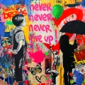 Never give up Banksy Hommage Ultra HD by Felix von Altersheim