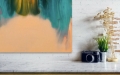 Bild 4 von Abstrakt Naive Malerei - Urban by Melanie Schrader  / (Größe) BEST PREIS! 80 cm  x 120 cm 3 mm Alu Dibond matt/ inkl. Halterungen beigelegt