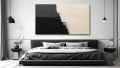 Bild 1 von Abstrakte Kunst beige schwarz - Z 34