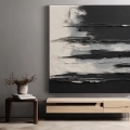 Bild 1 von Abstrakte Kunst beige schwarz - Z 36