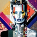 Bild 1 von Motiv Kate Moss - Urban Collage - by Felix von Altersheim  / (Größe) Du hast einen anderen Wunsch? Schreib uns eine Nachricht! Dein Wandbild erhältlich ab: