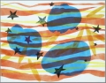 WV-Nr: 2013-03''stars, stripes and clouds'' 2013, 110 x 140 cm, Acryl auf Leinwand