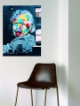 Bild 2 von Albert Einstein Street Art 07 - Dokumentation - Fotografie by Paffy  / (Größe) 100 cm x 150 cm 5 mm Acrylglas XT weiss/kaschiert 100 % inkl. Halterungen beigelegt