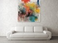 Bild 2 von Abstrakt Expressionismus 04 -  by Team W 32  / (Größe) 60 cm x 60 cm 2 cm Leinwand gespiegelt