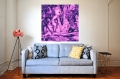 Bild 3 von Curly Hair Ultra Lila - by Michael Detter  / (Größe) 90 cm x 90 cm 5 mm Acrylglas weiss kaschiert/inkl. Halterungen beigelegt