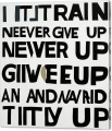 Bild 2 von Kalligrahie - Typografie - Pop Art. Mistake 01 - Never give up by Felix von Altersheim
