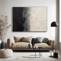 Bild 1 von Abstrakte Kunst beige schwarz - Z 37