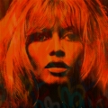 Motiv Brigitte Bardot- Orange Love Pop Art by Felix von Altersheim