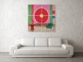 Bild 3 von Target Room  - Bauhaus Design Klassiker - 03 - by Team W 32  / (Größe) 120 cm x 120 cm 3 mm Silber Alu gebürstet inkl. Halterungen beigelegt