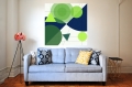 Bild 2 von Bauhaus Stil 07 by Felix von Altersheim  / (Größe) BEST PREIS! 120 cm x 120 cm 3 mm Acrylglas XT weiss/kaschiert 100 % inkl. Halterungen vormontiert