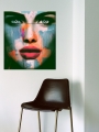 Bild 4 von Serie Just Face 0502 by Felix von Altersheim  / (Größe) 70 cm x 77.8 cm 5 mm Acrylglas XT weiss/kaschiert 100 % inkl. Halterungen beigelegt