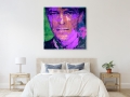 Bild 3 von Motiv David Bowie Lila Scarf Face by Felix von Altersheim **Logo wird nicht mitgedruckt