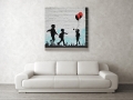 Bild 3 von Urban Life Kids Stencil Graffiti Stree Art -  Fotografie by Paffy  / (Größe) 60 cm x 60 cm 5 mm Acrylglas XT weiss/kaschiert 100 % inkl. Halterungen beigelegt