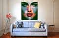Bild 3 von Serie Just Face 0502 by Felix von Altersheim  / (Größe) 70 cm x 77.8 cm 5 mm Acrylglas XT weiss/kaschiert 100 % inkl. Halterungen beigelegt