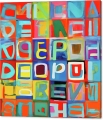 Bild 2 von Naive Bauhaus - Typografie - Colors -  by Felix von Altersheim  / (Größe) 120 cm x 120 cm 4 mm Gallery Print/Acrylglas inkl. Halterungen beigelegt