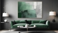 Bild 1 von Minimalismus Abstrakte Kunst - grün Z 04