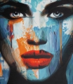 Just Face Serie Blau - 2018  by Felix von Altersheim