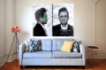 Bild 2 von Motiv Johnny Cash Blurred Game - Green by Felix von Altersheim  / (Größe) 100 cm x 70 cm 5 mm Acrylglas XT weiss/kaschiert 100 % inkl. Halterungen beigelegt