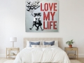 Bild 4 von Stencil Art Girl with Balloon- Love my life  01 Edition of 50