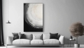 Abstrakte Kunst beige schwarz -  Z29